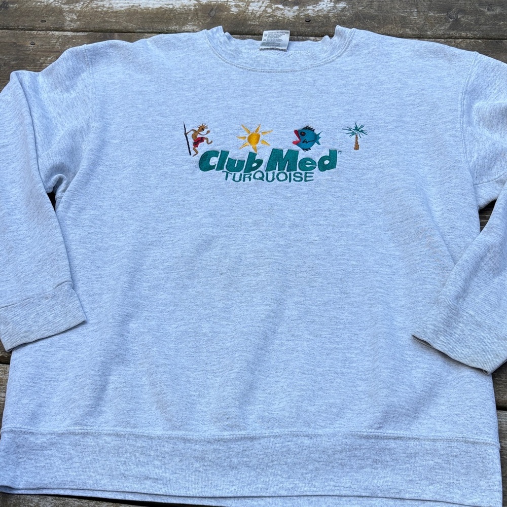 Vintage Club Med Gray Sweatshirt size L